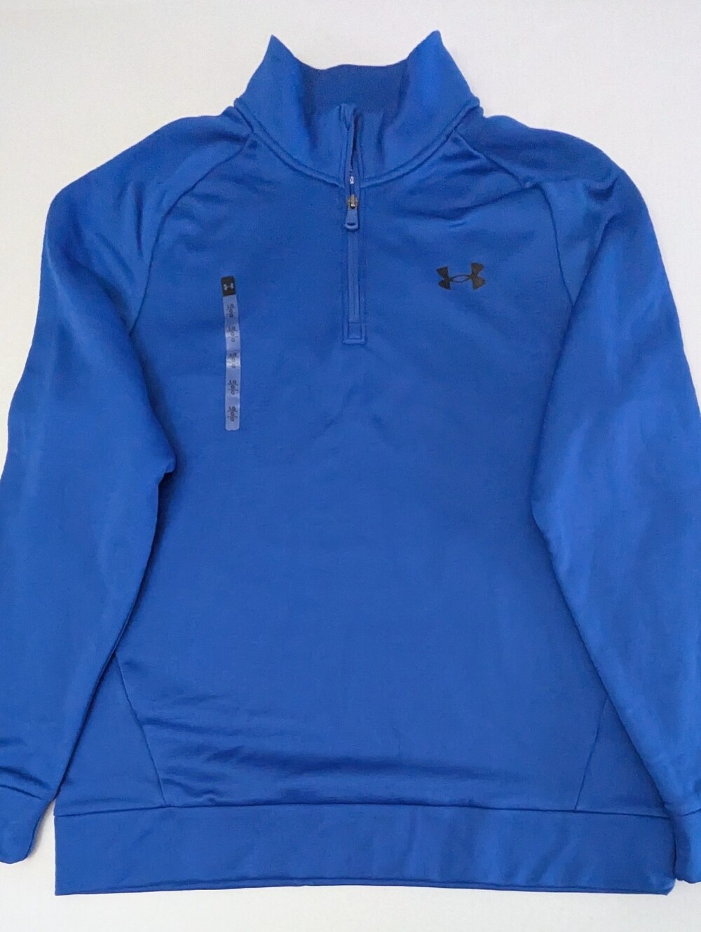 Under Armour Fleece 1/4 Zip Shirt Rich Blue Men's Long Sleeves Size L Brand New